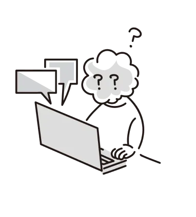 パニックになる人のイラスト