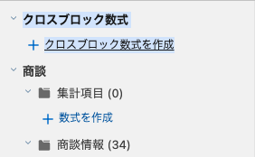 クロスブロック数式