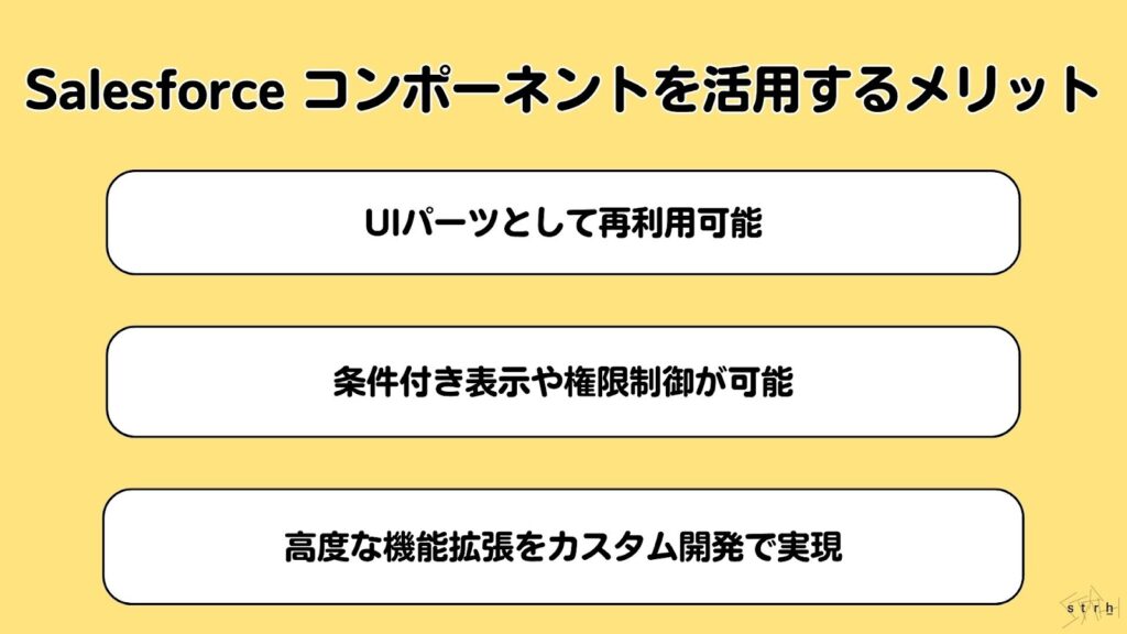 Salesforceコンポーネント メリット