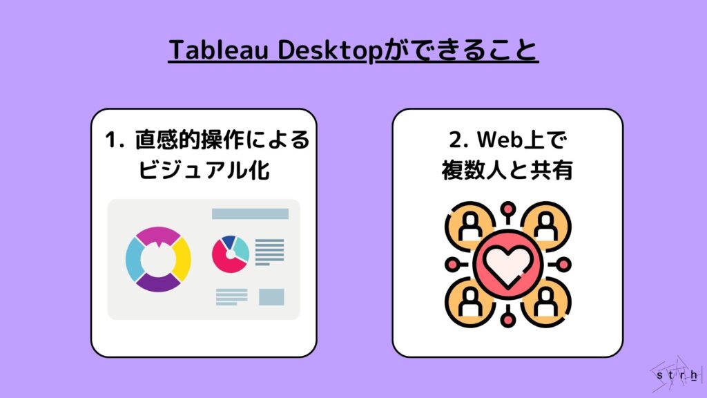 Tableau Desktopができること