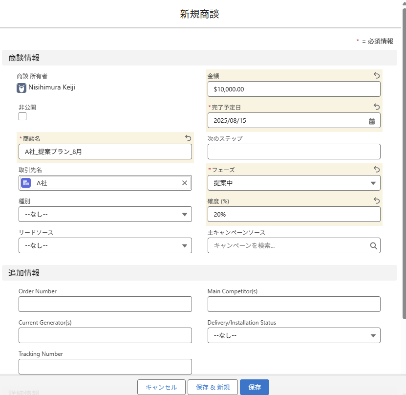 商談手順