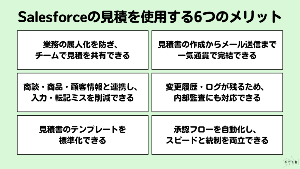 Salesforceの見積を使用する6つのメリット