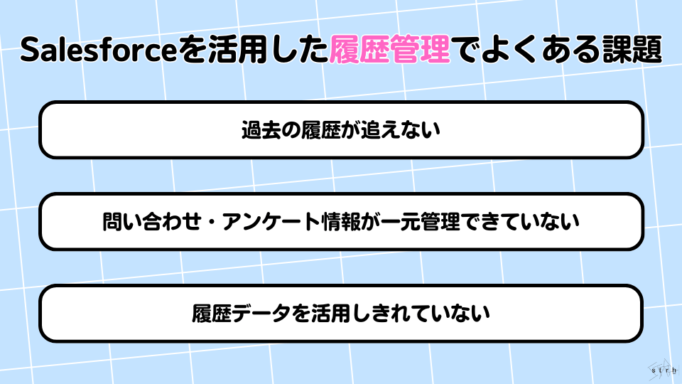 Salesforceを活用した履歴管理でよくある課題
