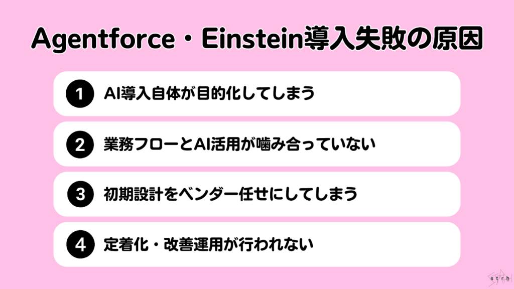 Agentforce・Einsteinの導入失敗の原因