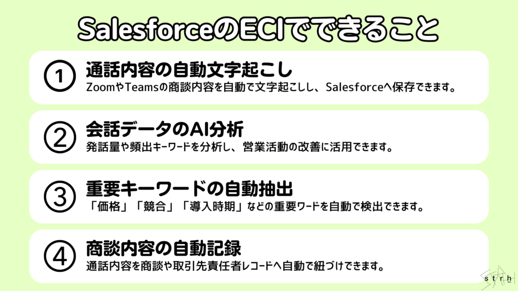 SalesforceECIでできること